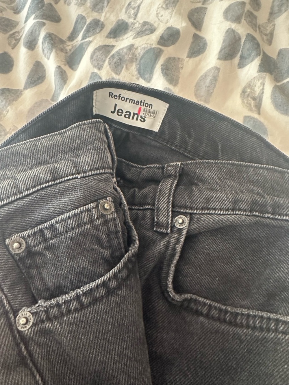 Reformation Denim Straight-Leg Jeans Monterey Sz 25 Pants High-rise - Picture 3 of 8